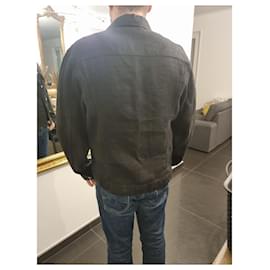 Givenchy-Giacca camicia in lino-Nero