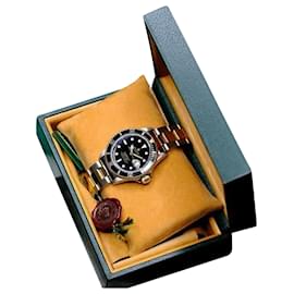 Rolex-Rolex Men's  Submariner 2tone Black Dial 40mm Watch Original Box & Papers 16803 -Other