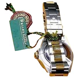 Rolex-Rolex Men's  Submariner 2tone Black Dial 40mm Watch Original Box & Papers 16803 -Other