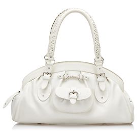 Dior White Mon sac à main Frame Dior Blanc