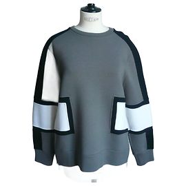 NEIL BARRETT pull forme sweat zip cotés TBE TS Multicolore