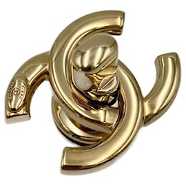 CHANEL CC Drehverschluss aus Gold Golden