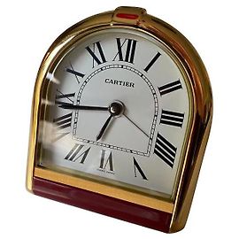 Cartier Pendule Romane Rouge Doré