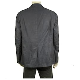 Burberry Brit-Giacca blazer in cotone denim da uomo Burberry Brit Blue leggero taglia XXL-Blu