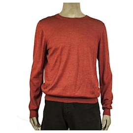 Louis Vuitton-Louis Vuitton Red Sweater Wool Silk Cashmere Knit Men's Top size XL-Red