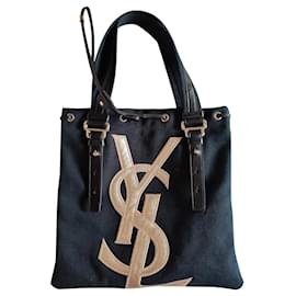 Yves Saint Laurent-handbag-Navy blue
