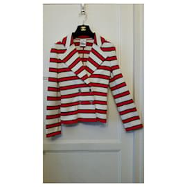 Chanel-Jackets-Brown,Red,Cream