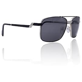 Autre Marque-Black Metal Aviator Sunglasses Mod. 9101 002 63/16 140 MM-Black