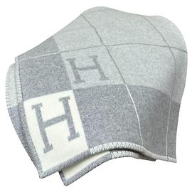 Hermès Hermes Kaschmirdecke Grau