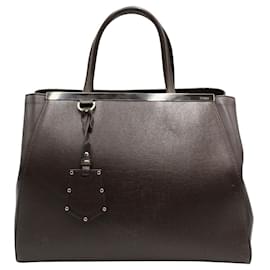 Fendi-Dark brown 2 Jours Tote Bag-Brown