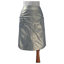 Jupe midi Prada en coton et polyuréthane Autre