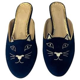 Charlotte Olympia-Mules-Blue