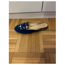Charlotte Olympia-Mules-Blue