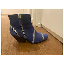 Giuseppe Zanotti-botas de tornozelo-Azul