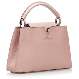 Louis Vuitton-Louis Vuitton Pink Taurillon Capucines BB-Pink