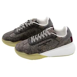 Stella Mc Cartney-Felt sneaker Stella McCartney-Blue,Beige,Grey