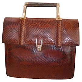 Autre Marque Sac à main en cuir de python Autre