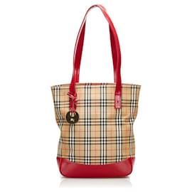 Burberry-Burberry House Check Tote Bag-Beige