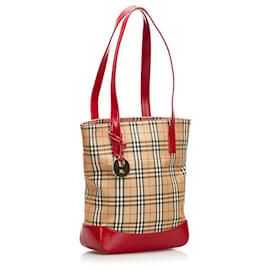 Burberry-Burberry House Check Tote Bag-Beige