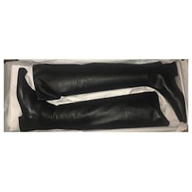 Versace-Versace Boot Calf Leather Size 40.5-Black,Golden