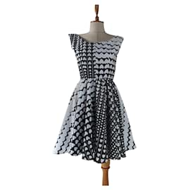 Robe Tara Jarmon Noir Blanc Noir Blanc