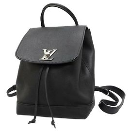 Louis Vuitton Schwarzer LockMe-Rucksack Schwarz