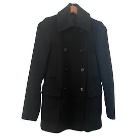 Eric Bompard Black pea coat Black