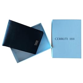 Cerruti 1881-Leather wallet for men Cerruti-Black