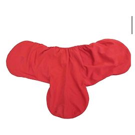 Hermès NEUF HOUSSE DE SELLE HERMES CHEVAUX EN POLYESTER ROUGE NEW RED SADDLE COVER Rouge