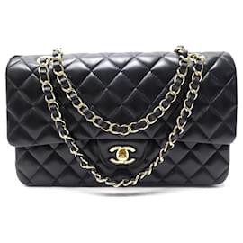 Chanel-CHANEL TIMELESS CLASSIC A HANDBAG01112 BLACK QUILTED LEATHER HAND BAG-Black
