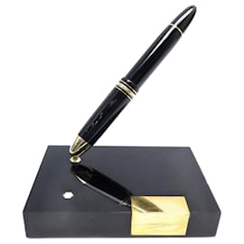 Montblanc-MONTBLANC MEISTERSTUCK FOUNTAIN PEN STAND 149 GLASS RESIN PEN STAND DESK-Black