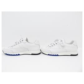 Hermès-NEW HERMES TRAIL SHOES 41 WHITE LEATHER SNEAKERS + SNEAKERS SHOES BOX-White