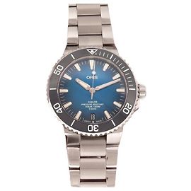 NOVO RELÓGIO ORIS AQUIS DATE CALIBER 400 RELÓGIO DE AÇO AUTOMÁTICO COMPLETO Prata
