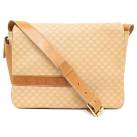 Céline-CELINE HANDBAG CROSSBODY BAG IN TRIUMPH MONOGRAMM CANVAS MESSENGER BAG-Beige