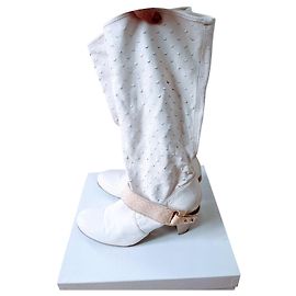Vic Matié Bottes santiags blanches Blanc Beige Blanc cassé
