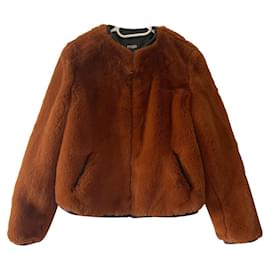 Maje-Coats, Outerwear-Brown,Orange