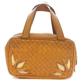 Bottega Veneta-*[BOTTEGAVENETA] Bottega Veneta Pouch Intrechart Handbag Women's Brown Leather-Brown