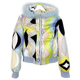 Emilio Pucci Chaqueta acolchada Rosa Blanco Azul Verde Crudo Amarillo