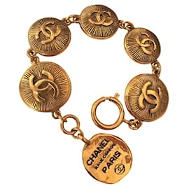 Chanel-pulsera chanel vintage-Dorado