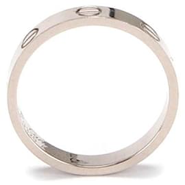 Cartier-18K White Gold Love Ring-Silvery