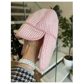 Hermès-Cashmere / Cotton Baby Hat-Pink