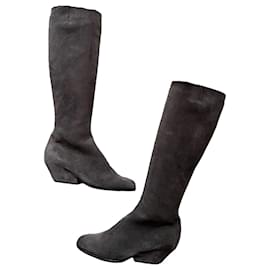Autre Marque-Roberto del Carlo tall boots 37,5 gray suede-Grey