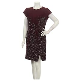 Escada Wool Dress Multicolor Size 38 Multiple colors