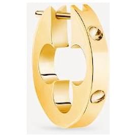 Louis Vuitton-LV Empreinte hoop earring-Golden