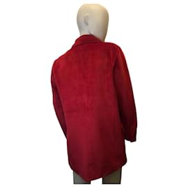 Autre Marque-Van Palma short velvet jacket-Red