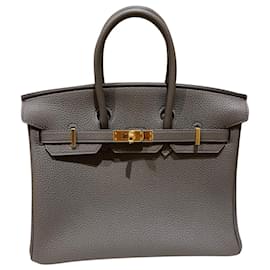 Hermès-HERMES BIRKIN BAG 25-Grey
