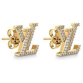 Louis Vuitton LV Iconic Ohrringe neu Golden