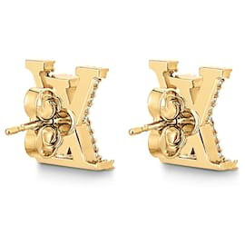 Louis Vuitton-Orecchini iconici LV nuovi-D'oro
