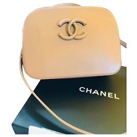 Chanel Handbag Sand Leather Sand