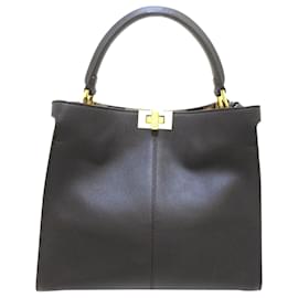 Fendi-Fendi Black Peekaboo X Lite Medium-Black